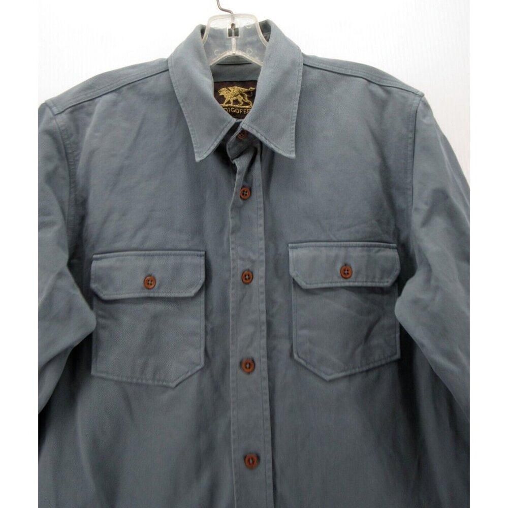 Indigofera Shirt Small Button Down Shacket Field … - image 2